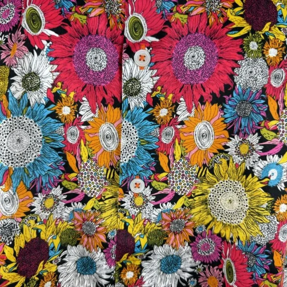 Kalmin Ross Floral Long Sleeve Shirt Mens 2XL NWOT $119 Button-up Multicolor‎